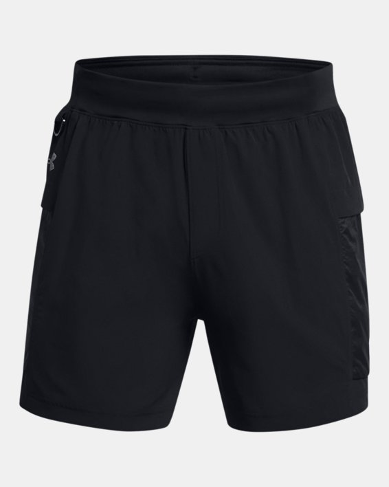 Men's UA Launch Trail 5" Shorts in Black image number 5